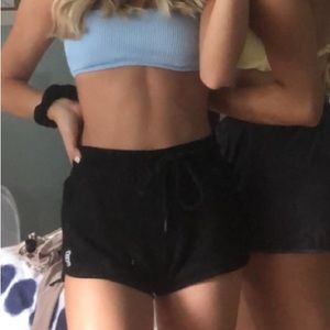 Black Victoria’s Secret pink sweat shorts